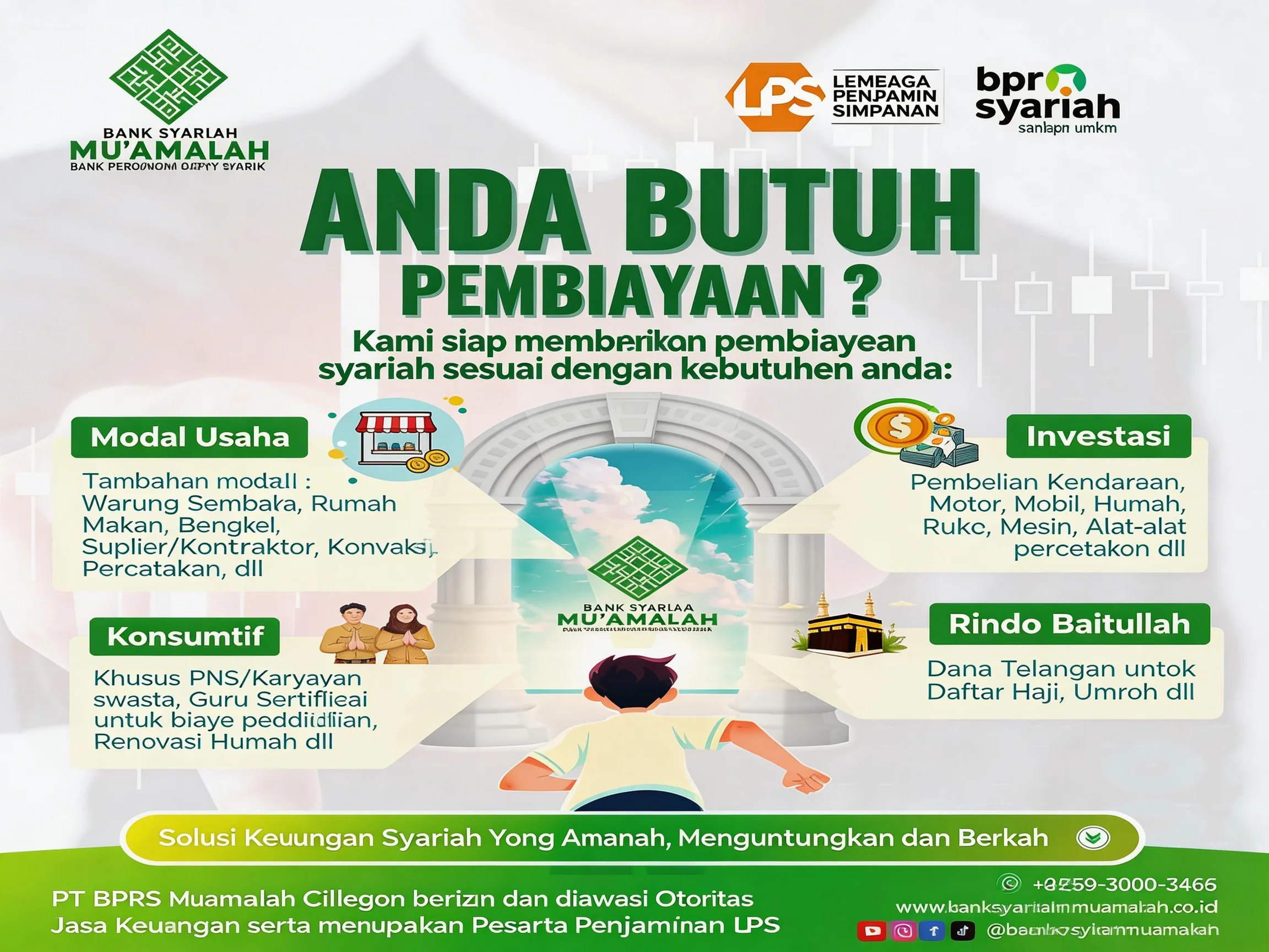 Layanan transaksi dan konsultasi pembiayaan